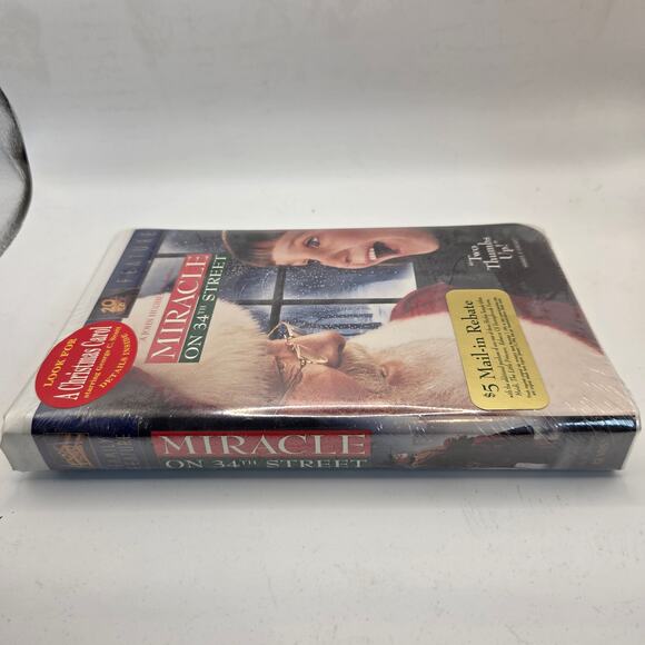 Sealed Miracle on 34th Street 1994 VHS Clamshell John Hughes Xmas Movie Promo - Picture 6 of 6